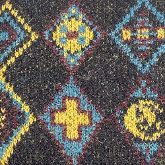 Champion Index + Archives Retro Sweater XL Geometric Mohair Wool Alpaca Italy - Picture 5 of 10